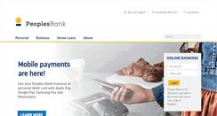 Desktop Screenshot of peoplesbanknc.com