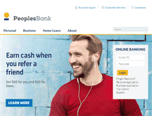 Tablet Screenshot of peoplesbanknc.com